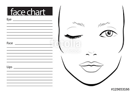 Blank Makeup Face Chart Pdf Saubhaya Makeup