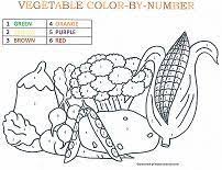 Color By Number Coloring Pages Color Color By Number Printable Vegetable Coloring Pages