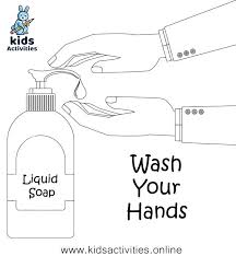 Germs are not for sharing. Free Hand Washing Coloring Pages For Preschoolers Kids Activities