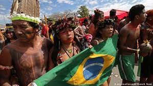 Christopher columbus thought he had reached the east indies, but portuguese vasco da gama had already reached india via the indian ocean route, when brazil was colonized by portugal. Brazil S Indigenous People Protest Against Land Threats News Dw 27 04 2018