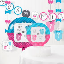 He's going to be living in bow ties for a while! Bow Or Bow Tie Gender Reveal Baby Shower Decorations Kit Walmart Com Walmart Com