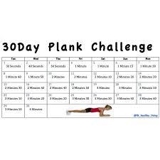 31 Chart For 30 Day Plank Challenge Chart Day Challenge For