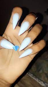 Stiletto Long Acrylic Nails Blue Spring Acrylic Nails Stiletto Long Acrylic Nails Diy Acrylic Nails