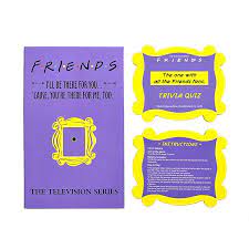 It's like the trivia that plays before the movie starts at the theater, but waaaaaaay longer. Friends Tv Show Merchandise Trivia Quiz Game With 100 Questions For Friends Fans By Brj Shop Online For Toys In Fiji