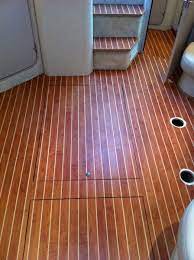 Sunbrella fabric is a durable choice with a soft hand that brings warmth and comfort to the cabin. Cflor Nautical Flooring Pictures Synthetic Marine Teak Deck Boat Flooring Ideas Sailboat Interior Boat Interior Design