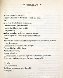Yehuda Amichai Wild Peace Literary Quotes Poems Words