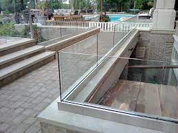 Strong, yet lightweight aluminum glass railing system. Railings Mirrors And More Solon Glass