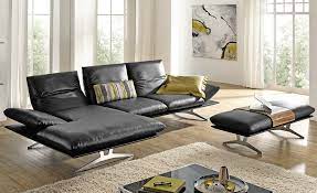 Koinor modell edit 3 sofa in leder d gaucho cachaca mit armteil. Koinor Ecksofa Francis Noir Schwarz Links