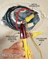 How To Hang A Ceiling Light Fixture Installing Light Fixture Diy Electrical Install Ceiling Light