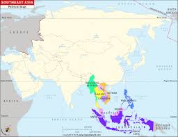 The following table lists 48 independent nations in asia in alphabetical order. Southeast Asia Map Map Of Southeast Asian Countries