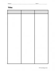 51 unusual three column chart worksheet