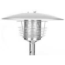 This adaptable unit can be used indoors and outdoors and has a weighted base for added stability. Fire Sense 10 000 Btu Stainless Steel Tabletop Propane Gas Patio Heater 60262 The Home Depot