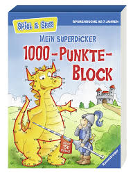 Am schluss mit bunten farbstiften ausgemalt wird es zu einer schönen. Mein Superdicker 1000 Punkte Block Spiel Spass Ratselblock Amazon De Lohr Stefan Bucher