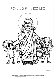 The cost of following jesus (john 16) bible lesson for kids. Follow Jesus Coloring Pages Free Bible Coloring Pages Kidadl