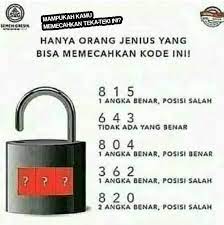 Check spelling or type a new query. Jawaban Kuis Kode Gembok 3 Angka Dan Cara Memecahkannya 2020