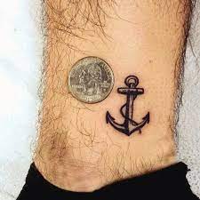 40 Small Anchor Tattoo Designs For Men 2021 Inspiration Guide Anchor Tattoo Ankle Ankle Tattoo Men Anchor Tattoo Men