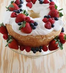 Directions place egg whites in a large bowl; Emma S Birthday Cake Angel Food A Beautiful Mess Angel Food Berries Recipes Food
