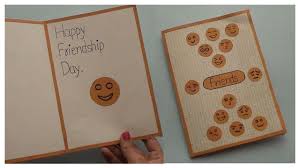 Friendship day best friends cushion cover: Simple Friendship Day Card Easy Paper Craft Ideas For All Youtube