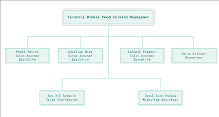 organizational chart example for food service free