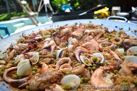 Se denomina paella (del valenciano paella, sartén, especie de sartén ancha) a una receta de cocina a base de arroz cocido, originaria de valencia, concretamente de la marjal de la albufera. Paella Mixta La Buena Cocina Es Salud