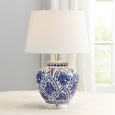 Blue White Round Table Lamp Ballard Designs Round Table Lamp White Ceramic Lamps Lamp