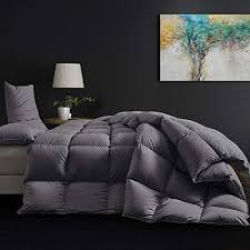 2.premium goose down filling down duvet insert queen : Snowman All Seasons Goose Down Comforter King Size Medium Warmth Fulffy Duvet Insert 100 Egyptian Cotton Shell Down Proof Fabric 750 Fill Power King Grey Pricepulse