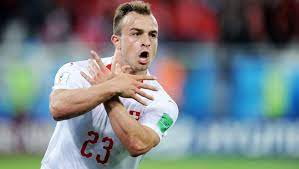 Giulio donati, granit xhaka, axel bellinghausen, branimir bajic, nicky adler. Nach Adler Jubel Xhaka Und Shaqiri Droht Arger Mit Der Fifa German Site