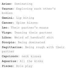 The Zodiac Signs And Their Kinks Google Search Zodiac Signs Zodiac Signs Meaning Zodiac Sign Facts