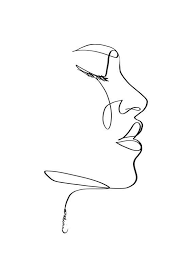 Abstract Female Face Print Printable One Line Drawing Etsy In 2020 Line Drawing Tattoos Line Ar Line Drawing Tattoos Minimalist Artwork Line Art Drawings