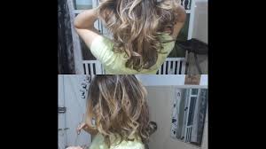 طريقة صبغ الشعر من بني غامق إلى أشقر طبيعي Ombre Balayage Technique Youtube