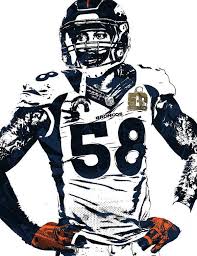 Von Miller Denver Broncos Pixel Art 2 Art Print By Joe Hamilton Denver Broncos Denver Broncos Art Denver Broncos Team
