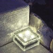 Installation is easy and you can do it. 4 Led Brick Lights For Garden Landscape Path 4x4 Square Cube White Frosted Solar Glass Brick Lights Ice Cube Rocks Solar Lamp Step Lights Landscape Lighting Ekbotefurniture Com