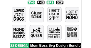 Download Mom Boss Svg Design Bundle Digitale Svg