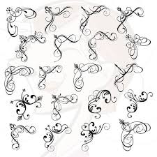 Digital Borders Clip Art Clipart Corners Vintage Scrapbook Borders Decorative Embellishment Classic Calligr Clip Art Borders Vintage Scrapbook Clip Art Vintage