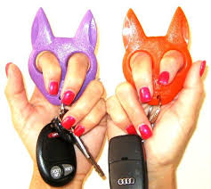 These cute kitty keychains are not toys, but are in fact a very serious defense weapon. Cat Self Defense Keychain Safety Gadget For Ladies