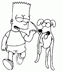 Bart Simpson Para Colorear