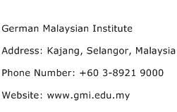About press copyright contact us creators advertise developers terms privacy policy & safety how youtube works test new features press copyright contact us creators. German Malaysian Institute Address Contact Number Of German Malaysian Institute