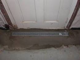 Installing A Basement Entry Drain Flooded Basement Waterproofing Basement Basement Entrance