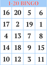 Free shipping on orders over $25 shipped by amazon. Myfreebingocards Com 1 20 Number Bingo Cards For Kids Bingo Numbers Preschool Bingo Cards