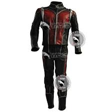 Scott Lang Ant Man Leather Costume Suit Free Shipping