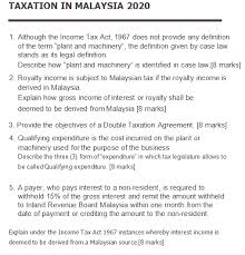 To perform such other functions as are conferred on th board by anyother written law. Taxation In Malaysia 2020 1 Although The Income T Chegg Com