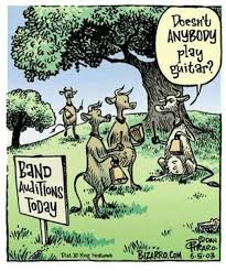 Band Auditions Bizarro Cartoon By Dan Piraro June 5 2003 More Cowbell Music Jokes Music Humor Playing Guitar The best gifs are on giphy. band auditions bizarro cartoon by dan