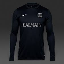 Get your jersey at thebalmainworld.com givenchyworld.com. Balmain Psg X Nike Long Sleeve Black The Balmain World