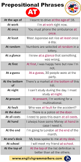 We did not find results for: Prepositional Phrases At Example Sentences English Grammar Here Prepositional Phrases English Vocabulary Words Learn English Words
