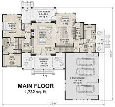 Our 4 bedroom, 3 bath house plans and floor plans will meet your desire to respect your construction budget. House Plan 098 00296 Modern Farmhouse Plan 2 528 Square Feet 4 Bedrooms 3 5 Bathrooms Farmhouse Floor Plans Basement House Plans House Plans Farmhouse