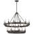 Wrought Iron Wagon Wheel Chandelier