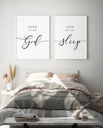 And we're graduating this year. Give It To God And Go To Sleep Set Of 2 Wall Art Prints Etsy