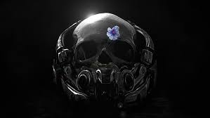How to set the wallpaper on your phone. Black Skull Digital Wallpaper Skull Mass Effect Andromeda 4k Hd Wallpaper Wallpaperbetter