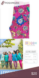 lularoe tc2 leggings floral pink colorful plus sz lularoe