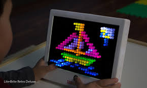 Lite brite designer spreadsheet for the christmas tree design that's on the lite brite right now on they've helped me out so much definitely pinning for later! Classic Lite Brite Retro Activity Toy Create With Light Basic Fun